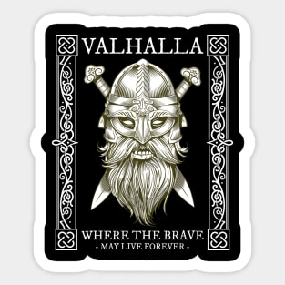 Viking Warrior - Valhalla Sticker